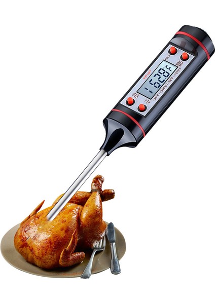 Siyah Stil Mutfak Dijital Barbekü Gıda Termometresi Et Kek Şeker Kızartma Izgara Yemek Ev Yemek Pişirme Termometresi Ölçer Fırın Termometresi Aracı (Yurt Dışından) modelleri