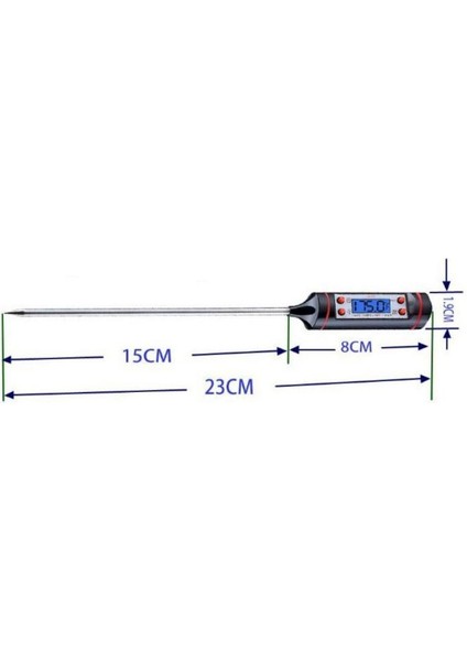 1 Adet Tarzı Ev Termometresi Gıda Kalem Tipi Termometre Prob Tipi Elektronik Dijital Gösterge Sıvı Barbekü Pişirme Yağı Termometresi (Yurt Dışından) indirimleri