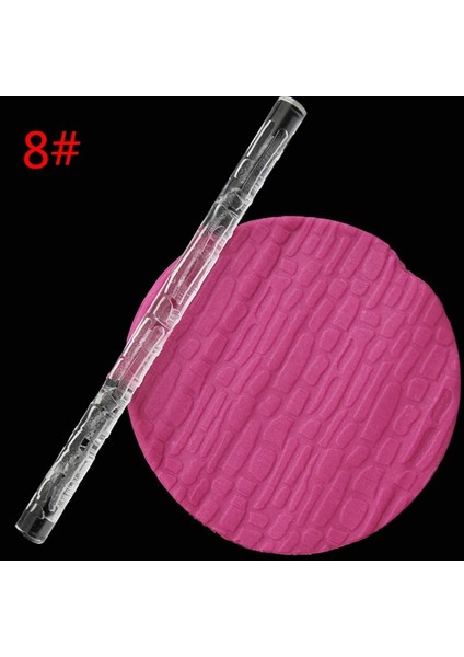 Gök Mavisi Tarzı Dokulu Kabartma Oklava Fondan Kek Rulo Bakeware Araçları Dekorasyon Pasta Araçları Fincan Üst Yapışmaz Haddeleme (Yurt Dışından)