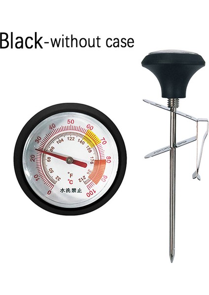 Siyah-Kasasız Stil Paslanmaz Çelik Taşınabilir Arama Probu Termometre Mutfak Yemek Pişirme Için Süt Kahve 0 Ila 100°C Anında Okuma Probu Termometresi (Yurt Dışından)