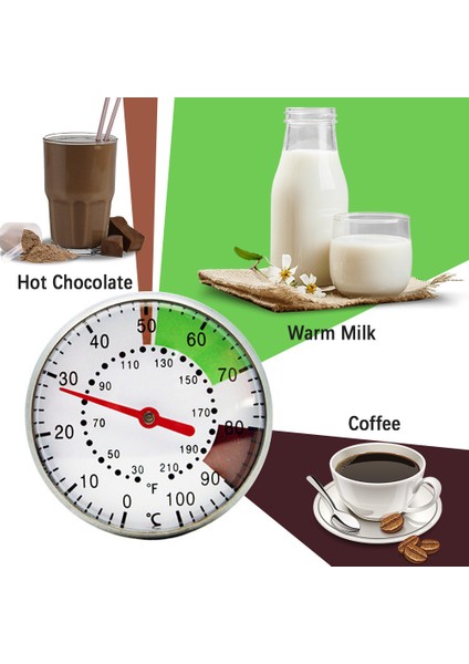 Siyah-Kasasız Stil Paslanmaz Çelik Taşınabilir Arama Probu Termometre Mutfak Yemek Pişirme Için Süt Kahve 0 Ila 100°C Anında Okuma Probu Termometresi (Yurt Dışından) fiyatları