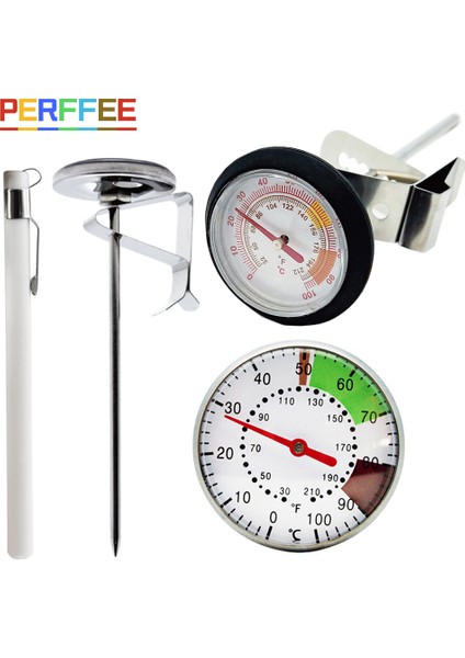 Siyah-Kasasız Stil Paslanmaz Çelik Taşınabilir Arama Probu Termometre Mutfak Yemek Pişirme Için Süt Kahve 0 Ila 100°C Anında Okuma Probu Termometresi (Yurt Dışından) indirimleri