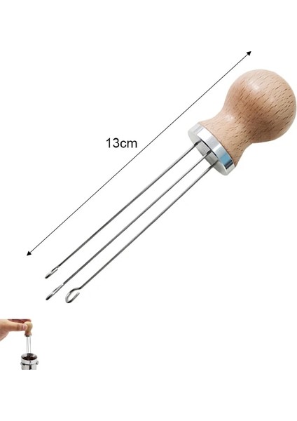 Jm Iğne 1 Stili Kahve Sabotaj Kahve Sabotaj Düzleştirici Alet Iğne Tipi Kahve Tozu Dağıtıcı Alüminyum Saplı Iğne (Yurt Dışından)