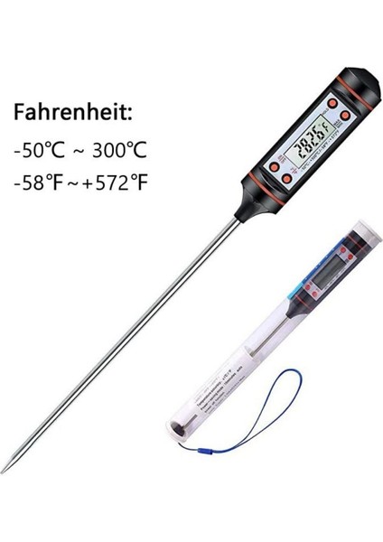 Gösteri Tarzı Olarak Mutfak Dijital Barbekü Gıda Termometresi Et Kek Şeker Kızartma Izgara Yemek Ev Yemek Pişirme Termometresi Ölçer Fırın Termometresi Aracı (Yurt Dışından) fırsatları