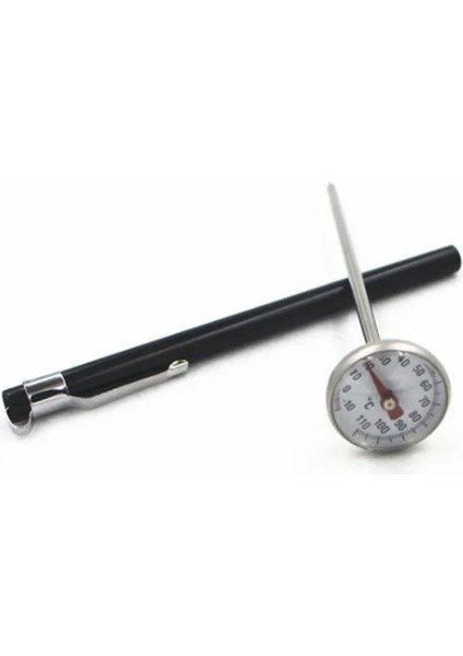 Siyah 0 Ila 120C Stili Pointer Termometre Mutfak Probu Gıda Çay Su Et Süt Kahve Köpüğü Barbekü Sıcaklık Test Cihazı -10~120 ° C Paslanmaz Çelik (Yurt Dışından) fırsatları