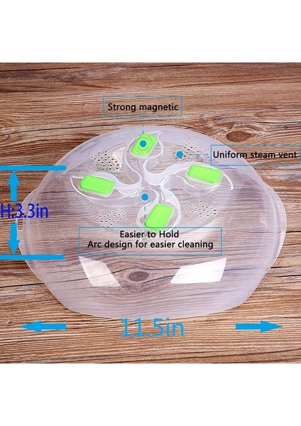 Bir Stil Mikrodalga Fırın Yemek Kapağı Mıknatıslı Püskürtme Önleyici Kapak Yüksek Sıcaklığa Dayanıklı Yiyecek Isıtma Kapakları Yiyecek Koruma Kapağı (Yurt Dışından) indirimleri