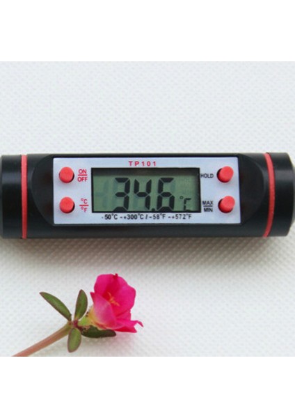 Siyah Stil Elektronik Dijital Gıdalar Termometre Kek Şekeri Fry Barbekü Gıda Et Sıcaklığı Uzun Problu Ev Termometreleri (Yurt Dışından) indirimleri