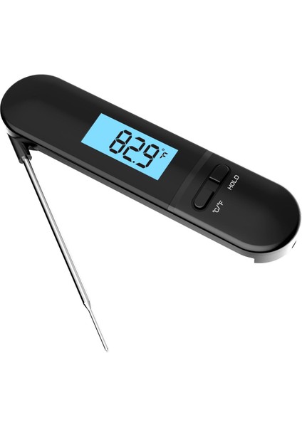 Siyah2 Tarzı Yeni Katlanır Gıda Termometresi Elektronik Et Barbekü Termometresi Bebek Süt Sıcaklık Mutfak Pişirme Termometresi Mutfak Aletleri (Yurt Dışından)