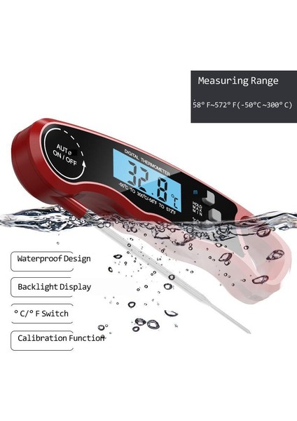 Siyah2 Tarzı Yeni Katlanır Gıda Termometresi Elektronik Et Barbekü Termometresi Bebek Süt Sıcaklık Mutfak Pişirme Termometresi Mutfak Aletleri (Yurt Dışından) modelleri