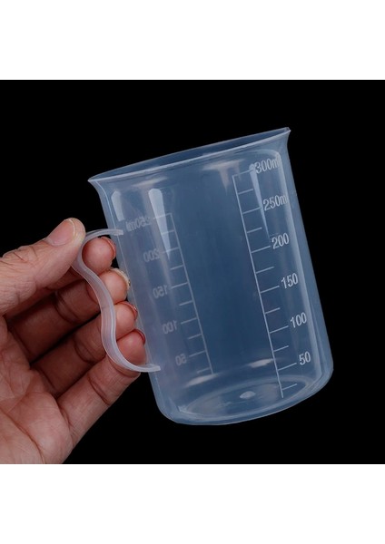 1 Adet 250ML Tarzı Adet ml Şeffaf Plastik Dereceli Ölçme Fincan Şeffaf Karıştırma Kapları Sıvı Saplı Konteyner Yapımı Mutfak Aletleri (Yurt Dışından)