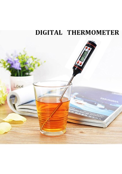 Jr-1 Tarzı Et Termometresi Dijital Barbekü Termometresi Elektronik Pişirme Gıda Termometresi Probu Su Süt Mutfak Fırını Termometre Araçları (Yurt Dışından)