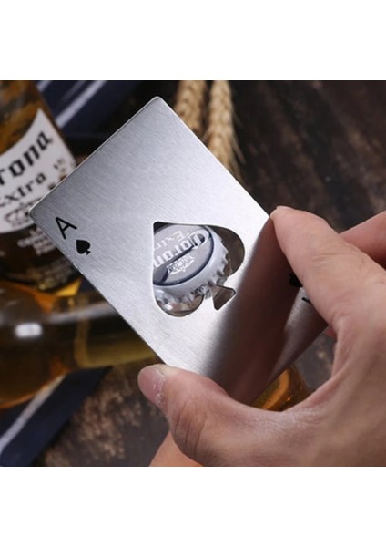 1 Adet Siyah Stil Çok Amaçlı Poker Şişe Açacakları Çok Işlevli Cep Mini Kart Bira Kapağı Sökücü Yaratıcı Maça Açacağı Bar Aracı Aksesuarları (Yurt Dışından) fırsatları