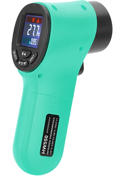 Yeşil Stil El Kızılötesi Termometre -50~550°C Barbekü Et Süt Gıda Sıcaklık Tabancası Temassız Mutfak Dijital Termometre Sensörü (Yurt Dışından)