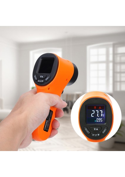 Yeşil Stil El Kızılötesi Termometre -50~550°C Barbekü Et Süt Gıda Sıcaklık Tabancası Temassız Mutfak Dijital Termometre Sensörü (Yurt Dışından) fırsatları