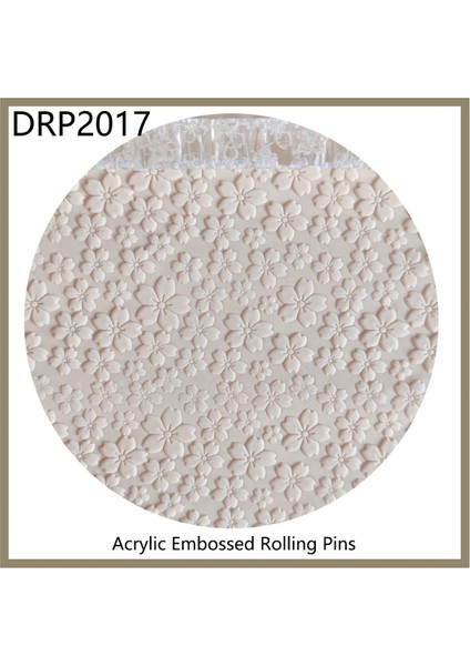 DRP2012 Stili 0,8 Inçx7,8 Inç Mutfak Aksesuarları Fırın Hamur Aletleri Fondan Dekorasyon Akrilik Kabartmalı 3D Oklava Desenli (Yurt Dışından) fiyatları