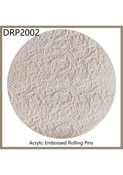 DRP2012 Stili 0,8 Inçx7,8 Inç Mutfak Aksesuarları Fırın Hamur Aletleri Fondan Dekorasyon Akrilik Kabartmalı 3D Oklava Desenli (Yurt Dışından) modelleri