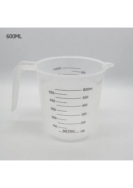 Şeffaf Stil 250 ml Plastik Ölçme Fincan Şeffaf Mezun Kupası ile Çevre Dostu Mezun Dökün Musluk Mutfak Ölçüm Fincan Lab Sıvı Ölçü (Yurt Dışından)