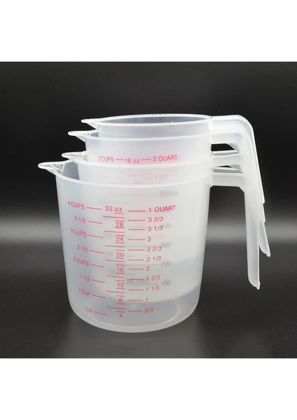 Şeffaf Stil 250 ml Plastik Ölçme Fincan Şeffaf Mezun Kupası ile Çevre Dostu Mezun Dökün Musluk Mutfak Ölçüm Fincan Lab Sıvı Ölçü (Yurt Dışından)