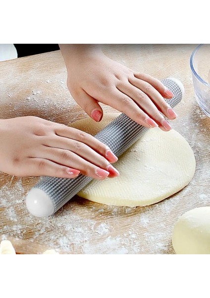 Pembe Tarzı 27CM Taşınabilir Oklava Yapışmaz Plastik Fondan Rulo Pasta Hamur Rulo Kabartma Pişirme Araçları Mutfak Aksesuarları (Yurt Dışından) modelleri