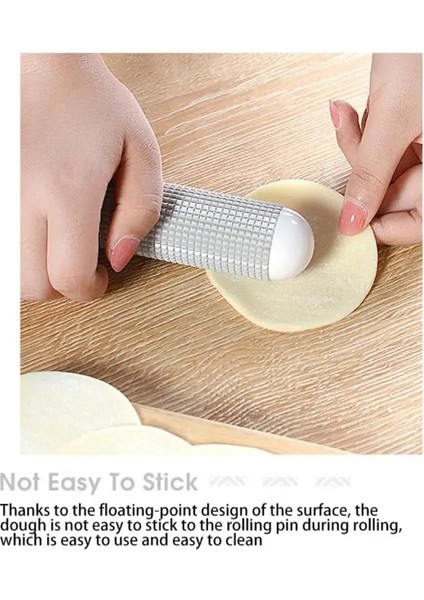 Pembe Tarzı 27CM Taşınabilir Oklava Yapışmaz Plastik Fondan Rulo Pasta Hamur Rulo Kabartma Pişirme Araçları Mutfak Aksesuarları (Yurt Dışından) fırsatları