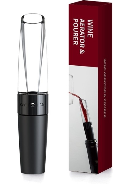 WP-014 Stili Mini Kırmızı Şarap Havalandırıcı Hızlı 360 Derece Dönen Şarap Dökücü Dekantör Şişeler Için Kapak Bar Aksesuarı Şarap Dekantör Premium (Yurt Dışından)