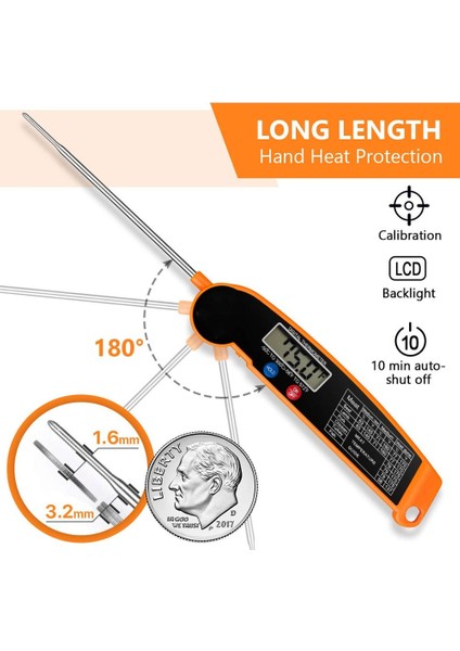 Sıcak Satış Dijital Mutfak Gıda Termometresi Et Su Süt Pişirme Gıda Probu Barbekü Elektronik Fırın Termometre Mutfak Aletleri (Yurt Dışından) fiyatları