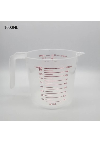 Şeffaf Stil 250 ml Plastik Ölçme Fincan Şeffaf Mezun Kupası ile Çevre Dostu Mezun Dökün Musluk Mutfak Ölçüm Fincan Lab Sıvı Ölçü (Yurt Dışından)