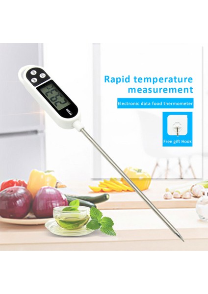 Yeşil Stil Dijital Et Termometresi Pişirme Gıda Mutfak Barbekü Probu Su Süt Sıvı Fırın Dijital Sıcaklık Ölçer Fırın Termometre Aracı (Yurt Dışından) fiyatları