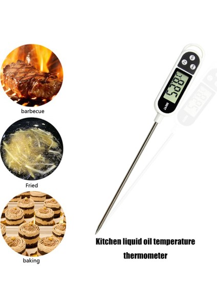 Yeşil Stil Dijital Et Termometresi Pişirme Gıda Mutfak Barbekü Probu Su Süt Sıvı Fırın Dijital Sıcaklık Ölçer Fırın Termometre Aracı (Yurt Dışından) fırsatları