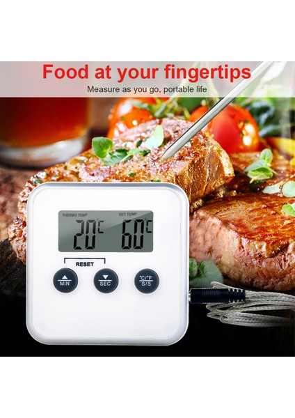 Beyaz Stil Dijital Elektronik Gıda Termometre Probu Barbekü Et Su Yağı Hızlı Okuma Yağı Kızartma Kahve Araçları Ev Kapalı Pişirme Aletleri (Yurt Dışından) modelleri