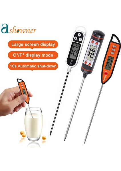 Turuncu -2 Tarzı TP300 Gıda Dijital Termometre Mutfak Barbekü Probu Et Su Süt Ev Pişirme Elektronik Fırın Termometre Ölçer Araçları (Yurt Dışından) modelleri
