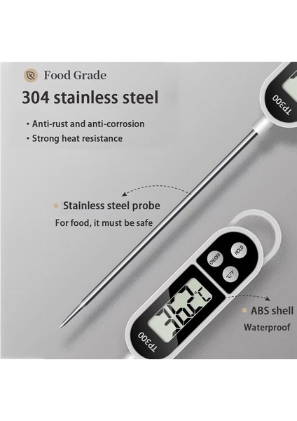 Turuncu -2 Tarzı TP300 Gıda Dijital Termometre Mutfak Barbekü Probu Et Su Süt Ev Pişirme Elektronik Fırın Termometre Ölçer Araçları (Yurt Dışından) indirimleri