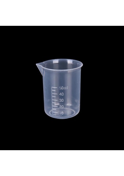 50ML 1 Adet Stil 1 Adet Şeffaf Plastik Dereceli Ölçme Fincan Pişirme Beher Sıvı Ölçü Jugcup Konteyner 15ML 30ML ml ml 0ml (Yurt Dışından)