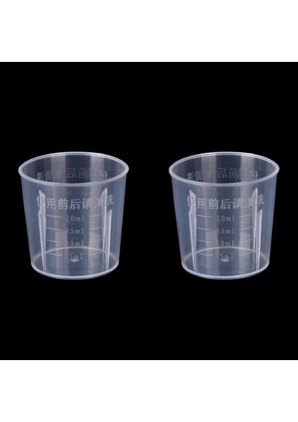 50ML 1 Adet Stil 1 Adet Şeffaf Plastik Dereceli Ölçme Fincan Pişirme Beher Sıvı Ölçü Jugcup Konteyner 15ML 30ML ml ml 0ml (Yurt Dışından)