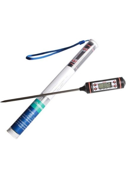 1 Adet Tarzı Dijital Et Termometresi Pişirme Gıda Mutfak Barbekü Probu Su Süt Yağı Sıvı Fırın Dijital Sıcaklık Sensörü Ölçer Termokupl (Yurt Dışından)
