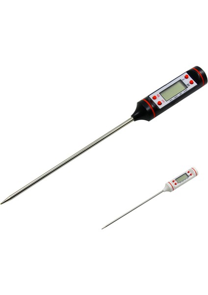 1 Adet Tarzı Mutfak Termometresi Dijital Elektronik Gıda Metal Probu Kek Şeker Aşçı Gıda Barbekü Süt Mutfak Kablosuz Termometre Metre Ölçer (Yurt Dışından) modelleri