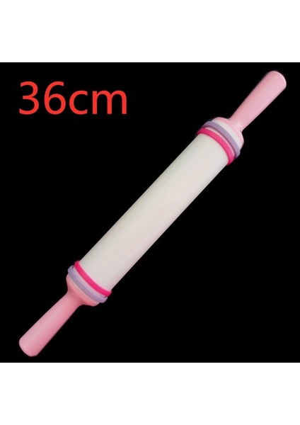 Plastik Stil Yeni Beyaz 36CM Yapışmaz Kayma Fondan Oklava Fondan Kek Hamur Rulo Dekorasyon Kek Rulo El Sanatları Pişirme Pişirme Aracı (Yurt Dışından)