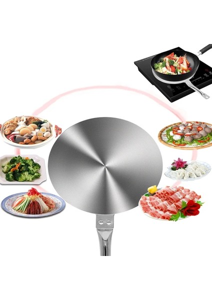 20CM Tarzı Paslanmaz Çelik Indüksiyon Ocak Isı Iletim Plakası Gaz Elektrikli Soba Aksesuarları Için Isı Difüzörü Dönüştürücü (Yurt Dışından) fiyatları