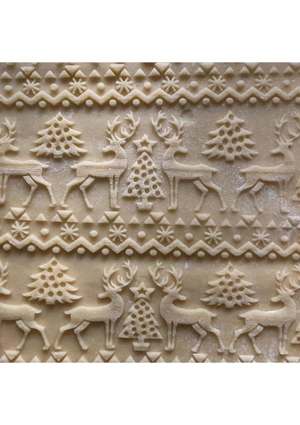 G-Kaju Çiçeği Stili Noel Kabartma Desenli Haddeleme Ahşap Rulo Pişirme Kabartmalı Kurabiye Mutfak Aletleri Elk Kar Tanesi (Yurt Dışından) indirimleri