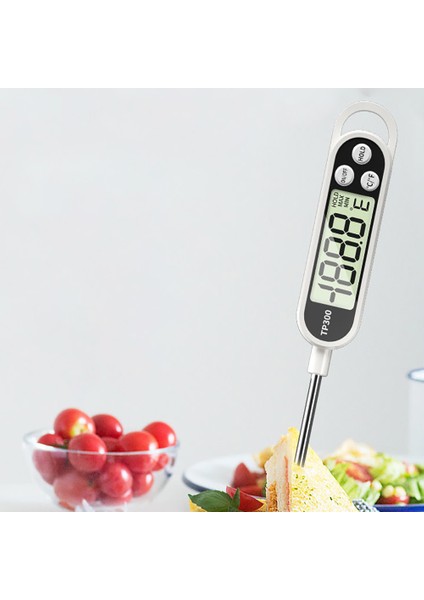 Beyaz Stil TP300 Gıda Termometresi Mutfak Termometresi Et Suyu Süt Pişirme Gıda Probu Barbekü Elektronik Fırın Termometresi Mutfak Aletleri (Yurt Dışından) fırsatları
