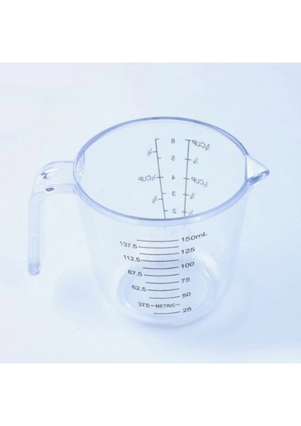 150ML 1 Adet Tarzı Ipucu Ağız Plastik Ölçme Sürahi Bardak Mezun Yüzey Pişirme Mutfak Fırın Bakeware Sıvı Ölçü Konteyner Pişirme Araçları (Yurt Dışından)
