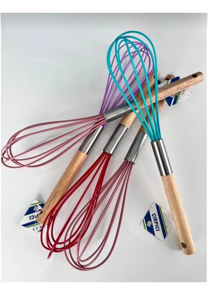 Bambu Saplı Silikon Tel Çırpıcı Çırpma Teli 30 cm modelleri