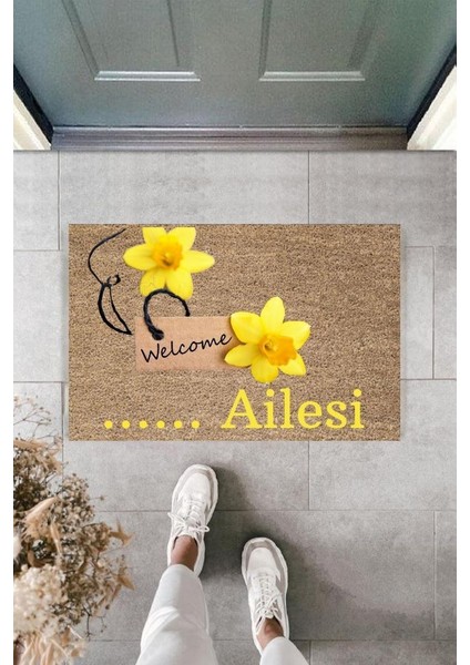 Dijital Baskı Kişiye Özel Iç Kapı Dekorasyon Paspas PS11302