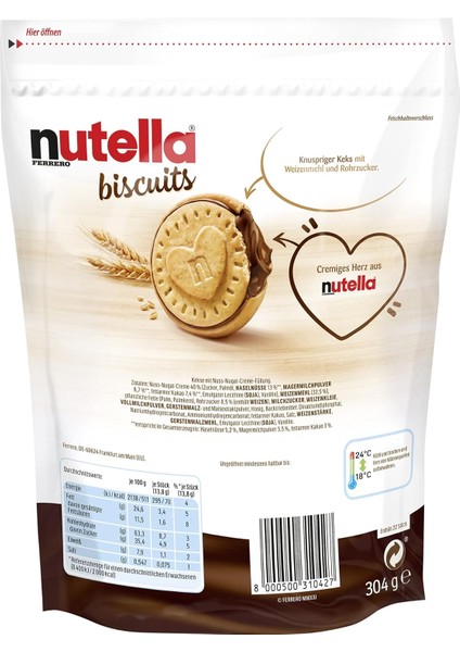 Nutella Biscuits 193 gr fiyatları