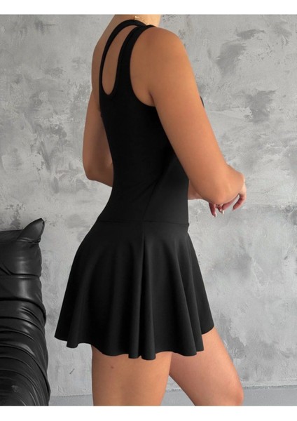 Tek Askı Etekli Mayo