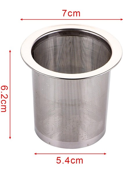 6,2 x 5,4 cm Stili Çay Demliği Çay Süzgeci Bölme Ağ Baharat Kofe Filtre Paslanmaz Çelik Yeniden Kullanılabilir Sızdırmaz Içecek Aracı Mutfak Aksesuarları (Yurt Dışından)