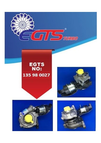 -Turbo 135980027 Turbo Sarj Komple Corsa D-Astra J-Co Mbo D A13DTE Doblo Iıı-Linea 1.3 Multijet Euro 5 90PS 54359880027