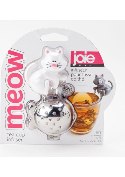 Beyaz Kedi Stili Joıe Çay Süzgeci Yaratıcı Güvenli Çay Poşeti Filtre Kedi Şekilli Sevimli Çay Süzgeci - Çaydanlık ve Fincan Kullanımı Için Sevimli Insan Şekilli Gıda Sınıfı (Yurt Dışından)
