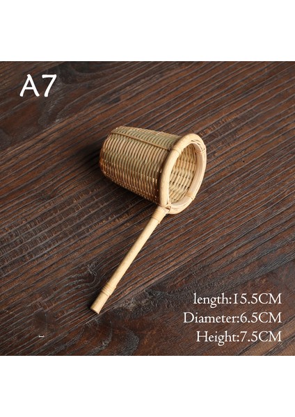 A7 Stili Japon Tarzı Çay Seremonisi Bambu Ahşap Çay Süzgeci Fileli Çay Demlik Yeniden Kullanılabilir Mutfak Aksesuarları Ev Çay Süslemesi Için (Yurt Dışından)