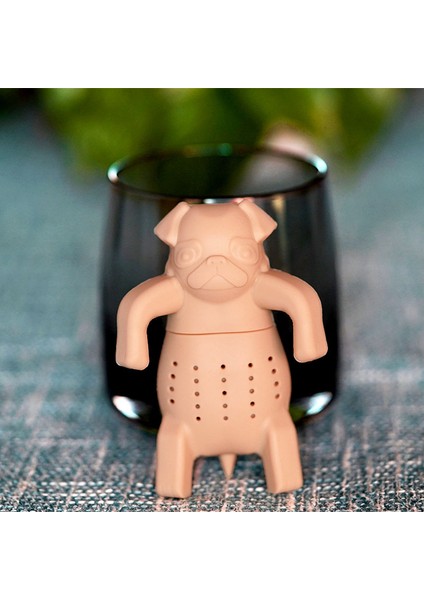 Köpek-Bej Tarzı Yaratıcı Dinozor Şekilli Çay Süzgeci Yaprak Bitki Baharat Filtre Süzgeçler Silikon Çay Süzgeci Tekrar Kullanılabilir Filtre Çay Seti Aksesuarları - (Yurt Dışından)